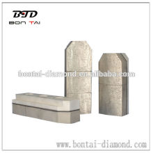 Metal bond diamond sectors 130mm in size for honing granite